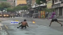 Violent clashes in Venezuela on protest movement anniversary (13-02-2015)