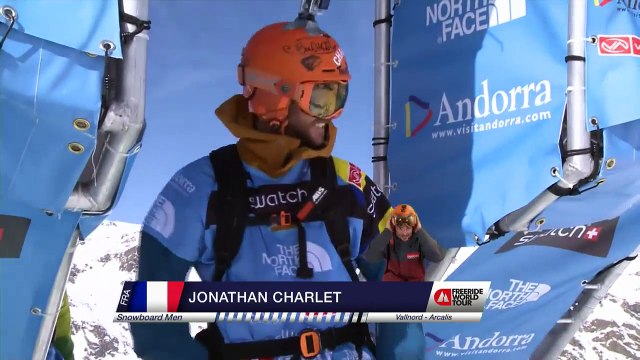 Run of Charlet Jonathan (FRA) - Swatch Freeride World Tour 2015 in Vallnord Arcalis (AND) By The North Face