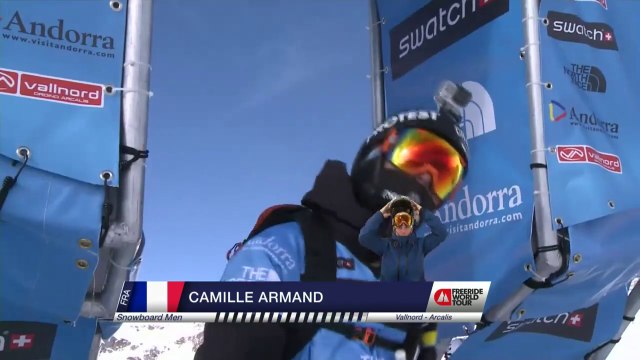 Run of Armand Camille (FRA) - Swatch Freeride World Tour 2015 in Vallnord Arcalis (AND) By The North Face