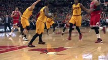 Derrick Rose Drive Reverse Layup - Cavaliers vs Bulls - February 12, 2015 - NBA Season 2014-15
