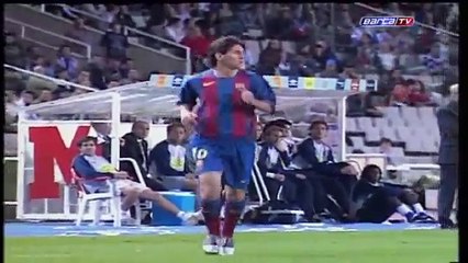 FC Barcelona- Debut oficial de Leo Messi