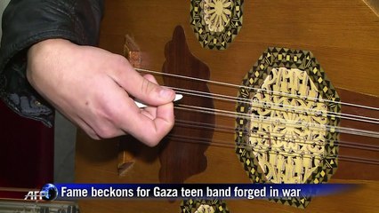 Fame beckons for Gaza teen band forged in war