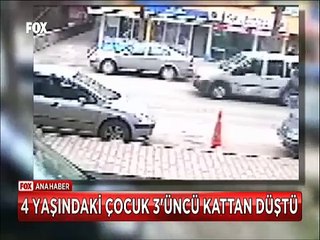 Çizgi filmlerdeki kahramanlara özenen 4 yaşındaki çocuk üçüncü kattan düştü