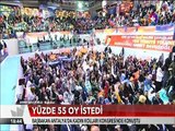 Başbakan Davutoğlu Antalya'da kadın kolları kongresinde konuştu yüzde 55 oy istedi