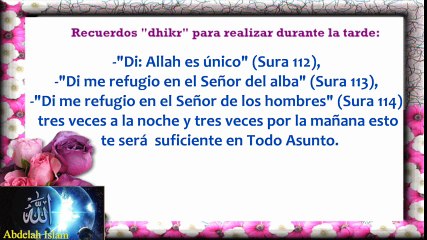 Islam Adkar Al Masaa Traducido al español