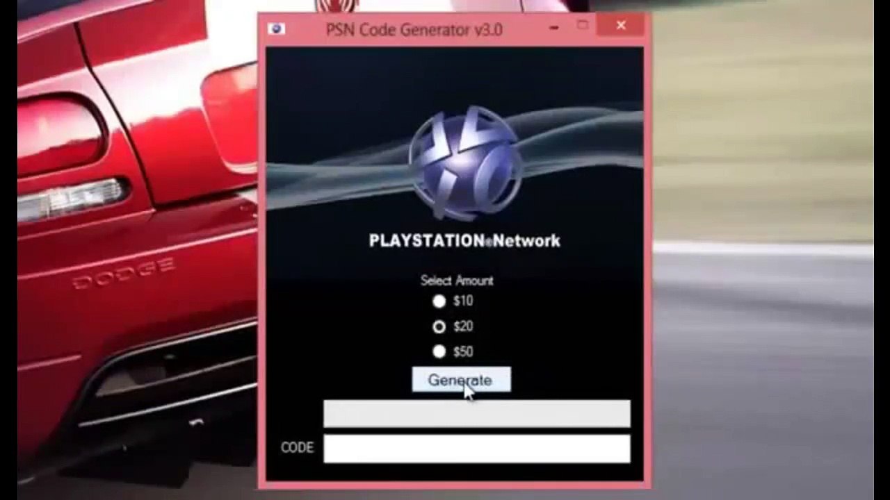 PSN Code Generator 2015