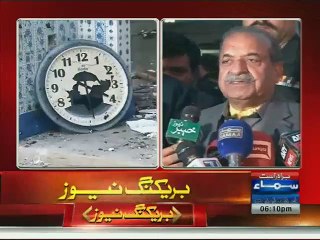 Governor KPK talk with media after Peshawar Blast