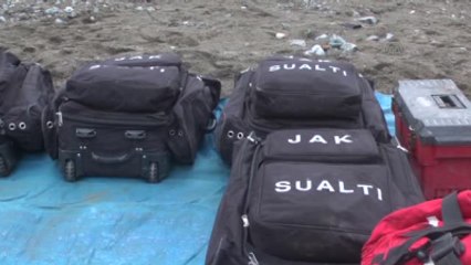 Kürtün Baraj Gölü'ne Sürüklenen İşçiyi Arama Çalışmaları