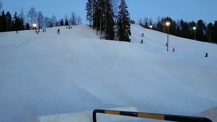 Double Backflip Ski Fail