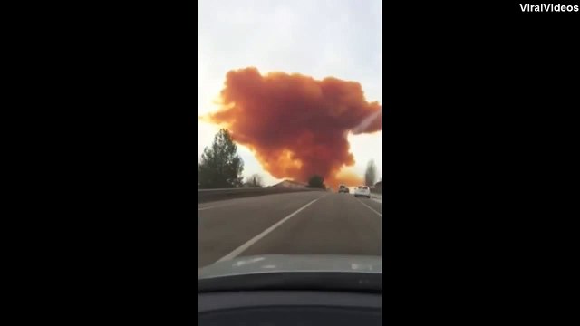 İspanya'da gökyüzünü turuncu bulutlar kapladı!