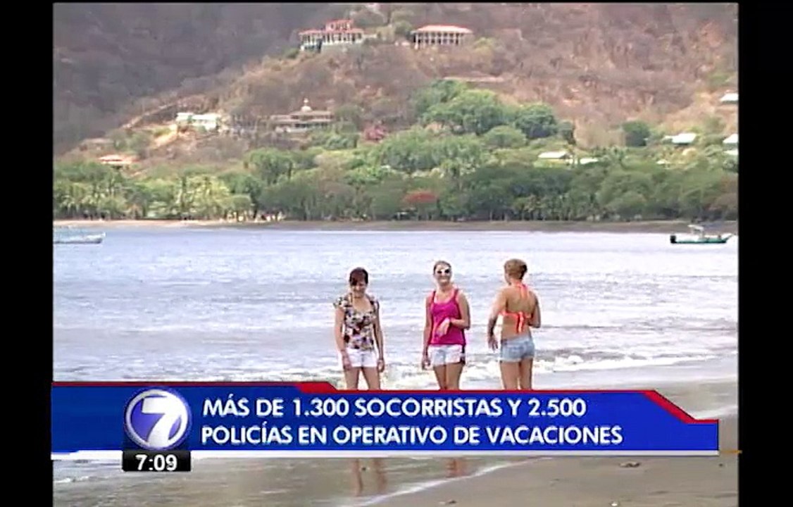 Cruz Roja y Fuerza Pública destinan 3.600 efectivos para operativos de vacaciones