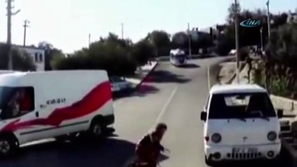 Son anda kurtuldu ! O anlar kamerada