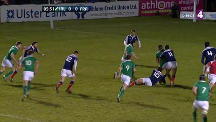 VI nations U20: L'Irlande inscrit le premier essai contre les Bleuets