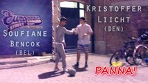 Amazing Street Football   Panna Skills   Soufiane Bencok v Kristoffer Liicht