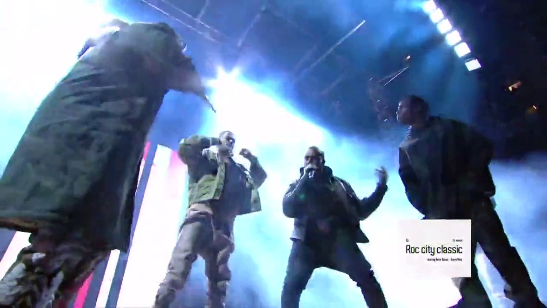 KANYE WEST (ft Big Sean & 2 Chainz & Pusha T & Travis Scott) - Live At The Roc City Clas