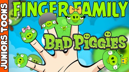 The Finger Family Angry Birds Bad Piggies