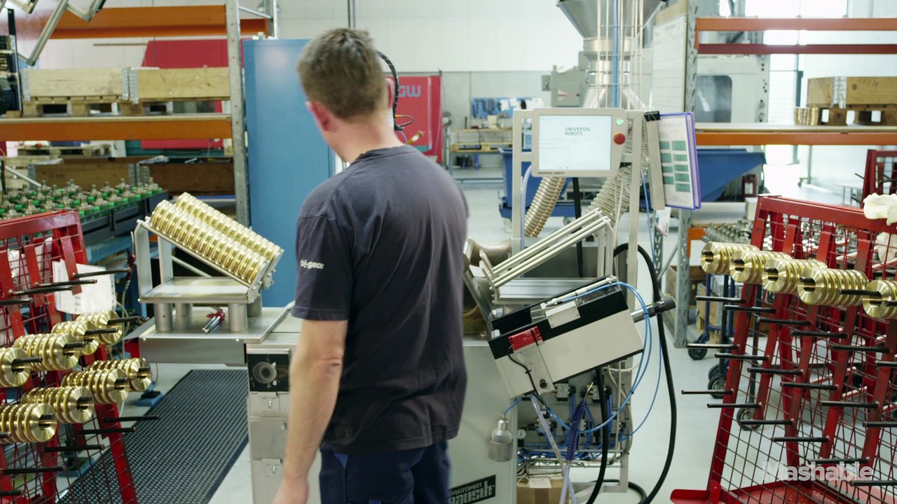 We high fived Universal Robots' UR5 Robot Arm