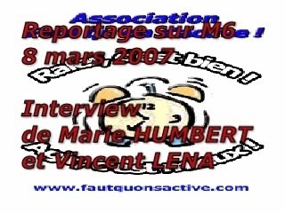 Interview Marie HUMBERT sur M6
