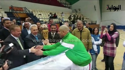 لاعبو "سبورتنج" من بورسعيد : "صباح الخير صباح النصر .. احنا ملوك السلة في مصر"