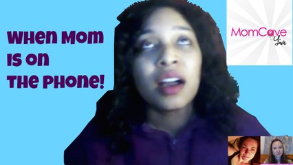 When Mom is On the Phone - Dija Henry - MomCave LIVE -Ep 35 - Giveaway