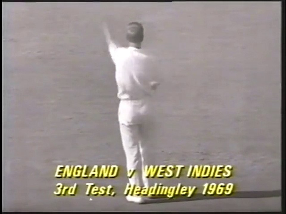 Basil Butcher, cheated out on 91, caught behind, did he, vs England 1969