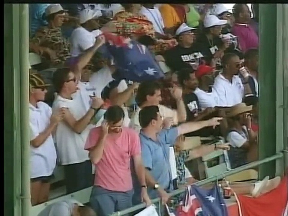 Brendon Julian, Sends Richardson, Hooper and Lara back to the pavillion 1995