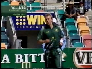 Brett Lee, 2 overs ball by ball vs Brian Lara and Ramnaresh Sarwan 2005