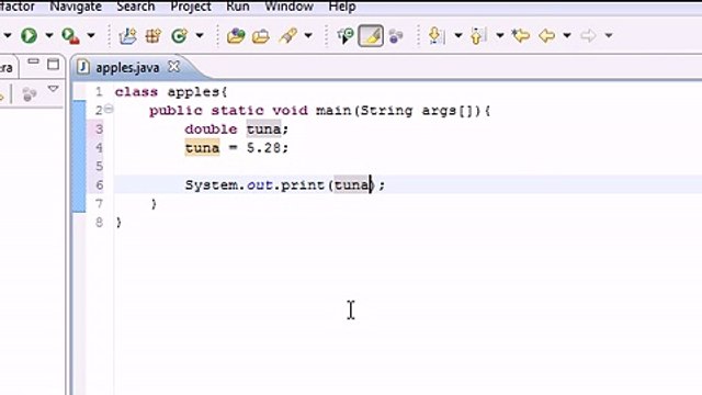 Java Programming Tutorial - 5 - Variables