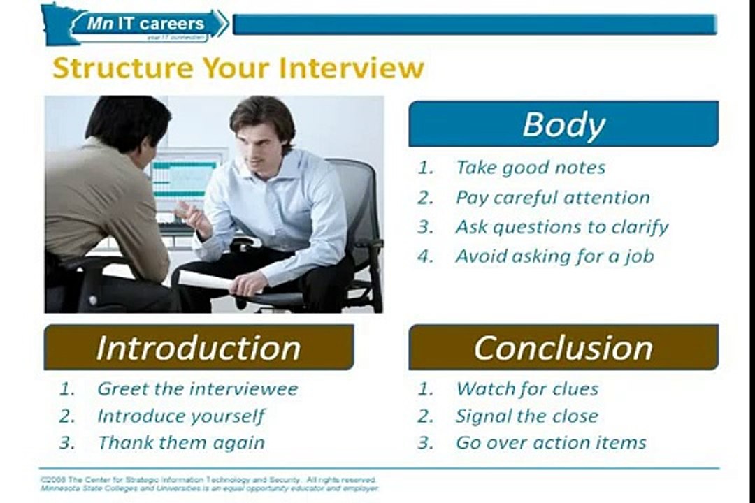 Informational Interview (Part III)