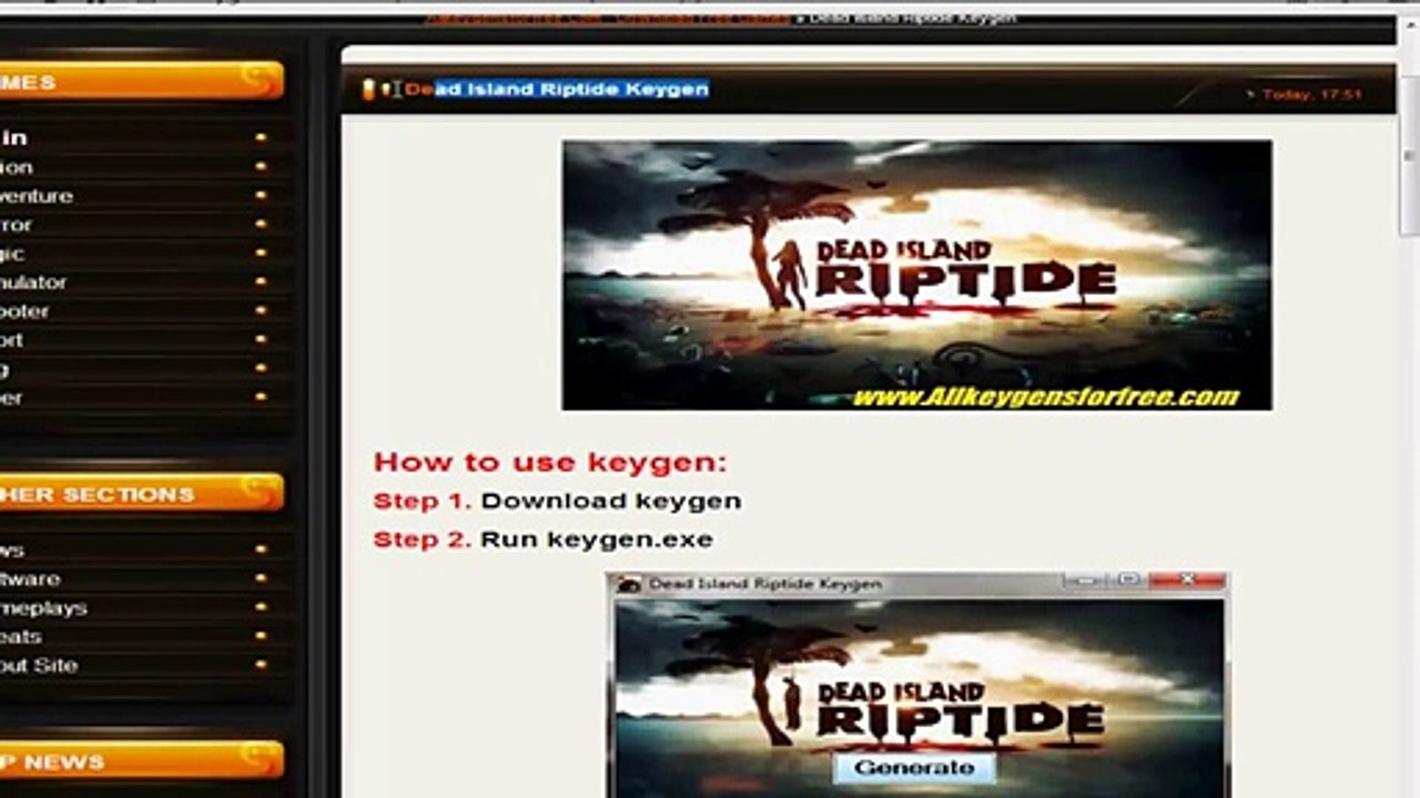 Dead Island Riptide générateur de clé[1]