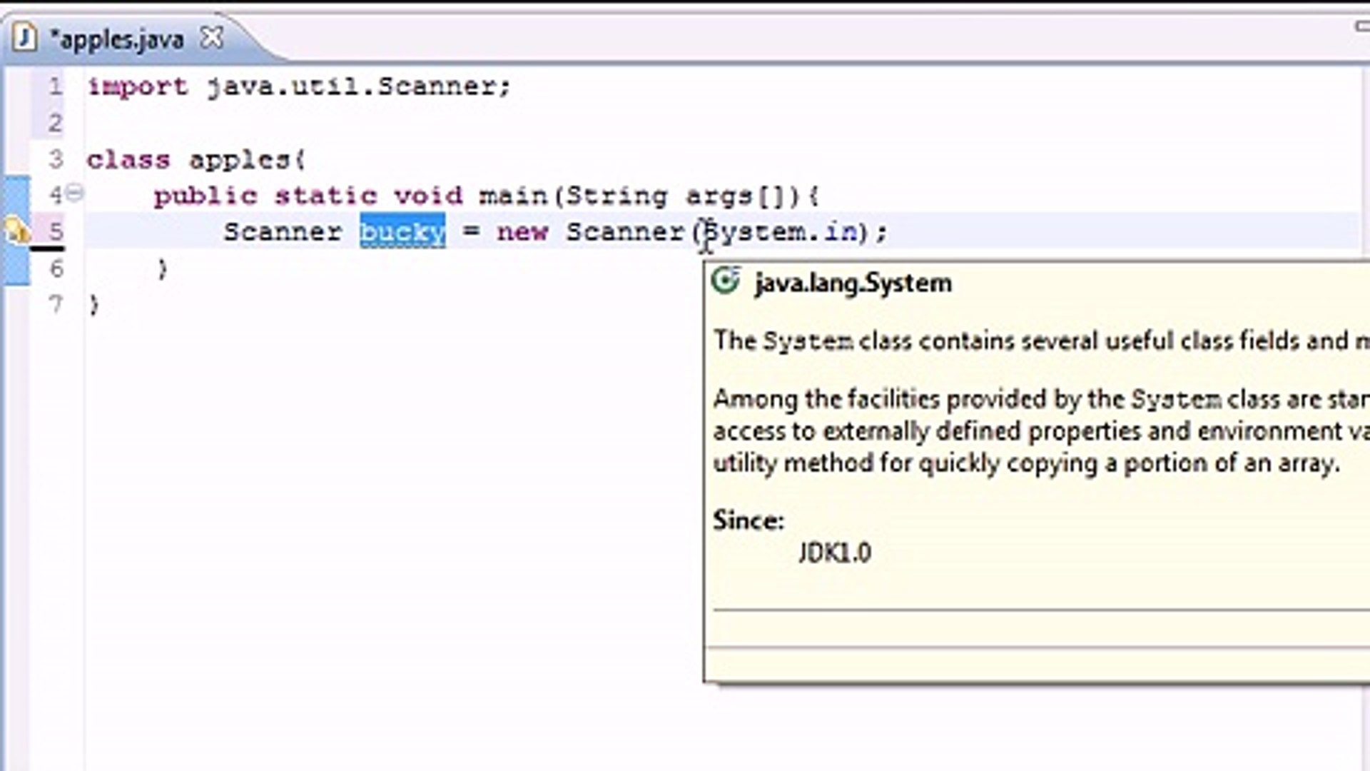 Java Programming Tutorial - 6 - Getting User Input-1