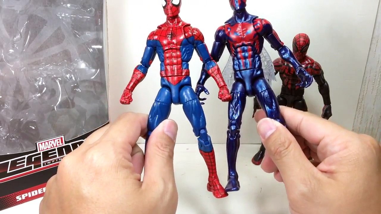 AMAZING, Spider Man 2099 Marvel Legends Hobgoblin BAF Toy Review