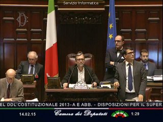 Votazione alla Camera. 14-02-2015 ore 1:28