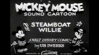Walt Disney MGM Animation History Mickey Mouse Steamboat Willie 1928