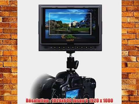 LILLIPUT Moniteur 7'' 5D-II/O/P Color TFT LCD HDMI Pour HD cam?ra