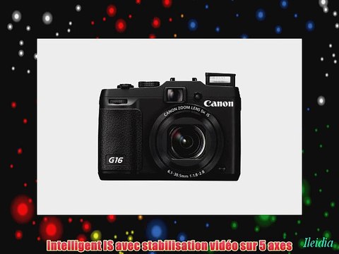 Canon PowerShot G16 Appareil photo num?rique compact Ecran 3 (762 cm) 121 Mpix Zoom optique