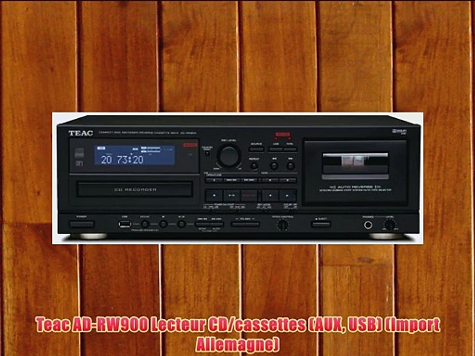 Teac AD-RW900 Lecteur CD/cassettes (AUX USB) (Import Allemagne)