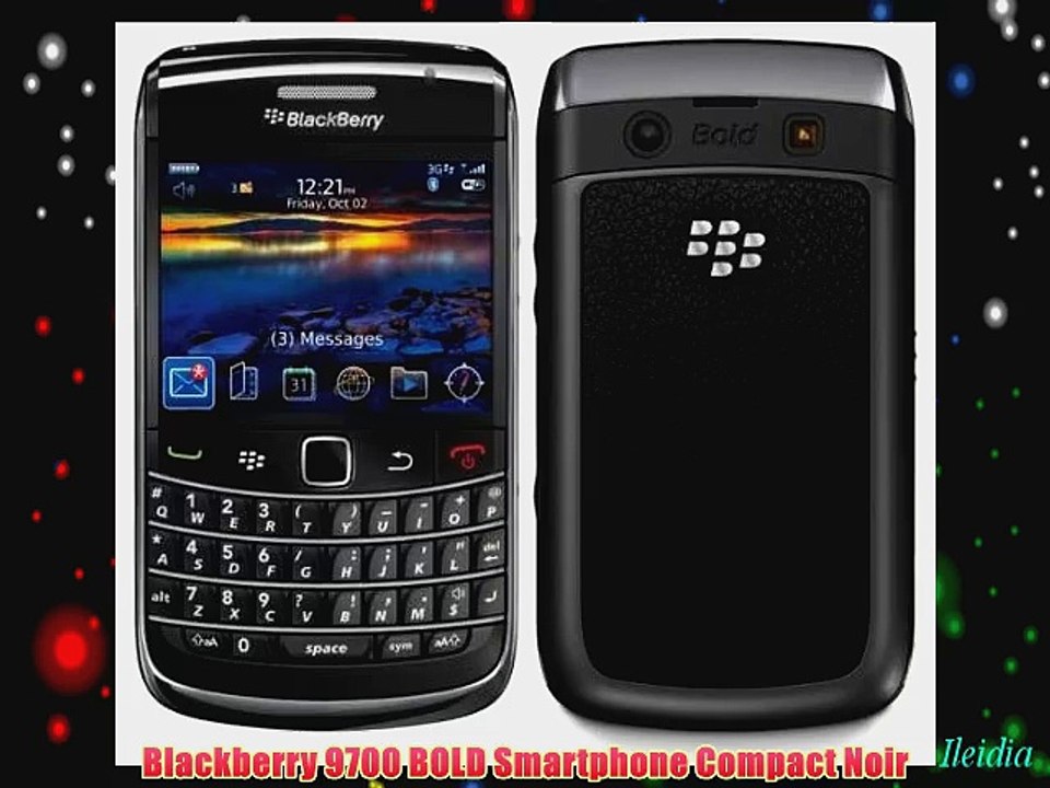 Blackberry 9700 BOLD Smartphone Compact Noir
