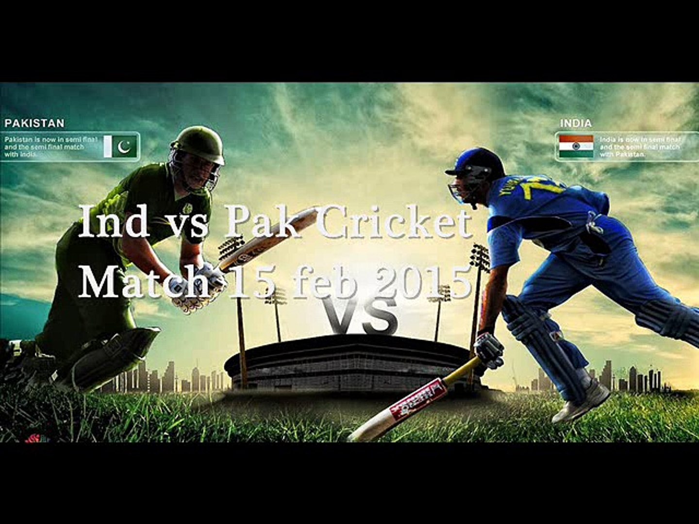 how to watch Cricket pak vs ind 15 feb 2015 at Adelaide Australia