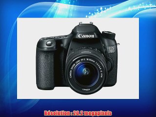 Canon 70D Appareil photo num?rique Reflex 209 Mix Bo?tier   Objectif 18-55mm IS Noir