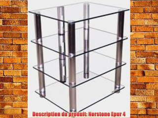 NorStone Epur 4 Meuble Hifi 4 tablettes Finition Argent Satin?