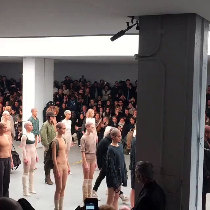 Kanye West Debuts Wolves Featuring Sia and Vic Mensa at Adidas Yeezy Boost Fashion Show  News  Pitchfork