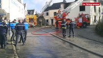 Auray. Un immeuble totalement détruit par un incendie