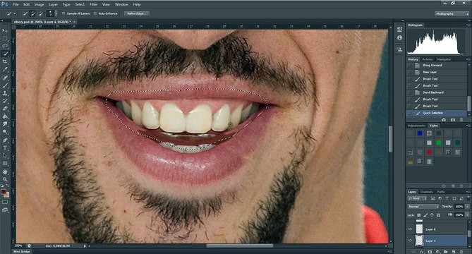 Franck Ribéry retouché sur Photoshop