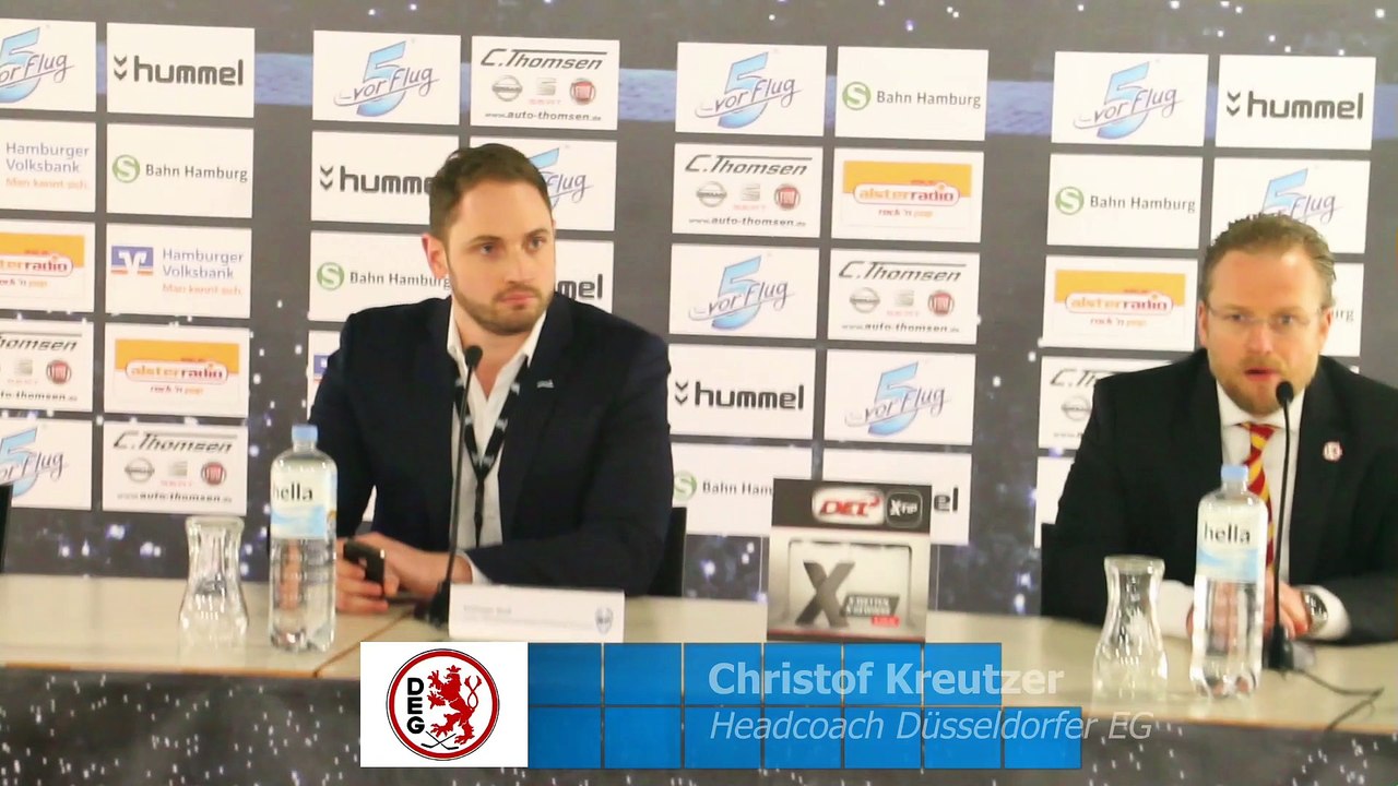 DEG Coach Kreutzer nach Sieg in Hamburg fast sprachlos