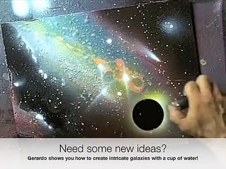 How to spray paint an eclipse, galaxy, ballerina feb 2014 spray paint art secrets
