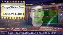 SMU Mustangs vs. Connecticut Huskies Free Pick Prediction NCAA College Basketball Odds Preview 2-14-2015