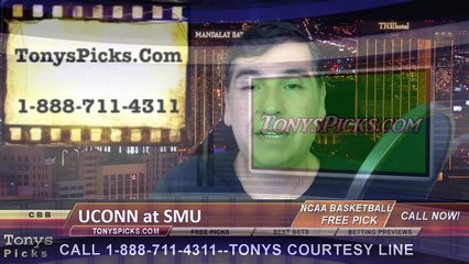 SMU Mustangs vs. Connecticut Huskies Free Pick Prediction NCAA College Basketball Odds Preview 2-14-2015