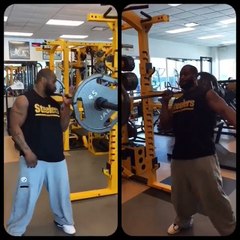 Jogador da NFL levanta 61 quilos com uma mão só