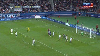 Goal Bazile H. - Paris SG 2 - 2 Caen - Ligue 1 - 14/02/2015